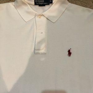 Ralph Lauren White short sleeve Polo shirt  size M